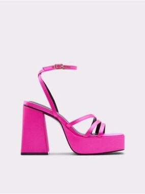 Aldo LANDABRIVER Hot Pink Strappy Platform Sandals